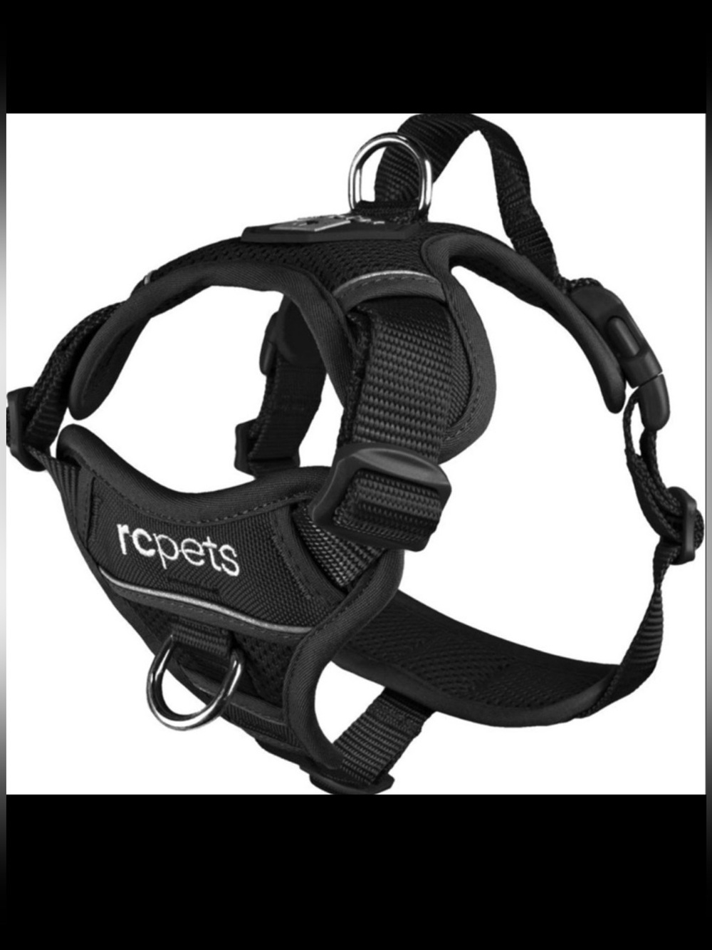 RC Pets Momentum Reflective Front & Back-Clip Dog Harness, Size Medium